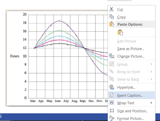 Microsoft MS Word and Powerpoint image menu