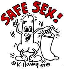 safesex87.gif copyright Keith Haring Foundation (5522 bytes)
