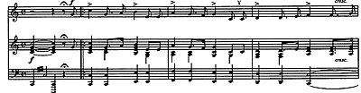 Musical Notation to the First Line of the Anthem