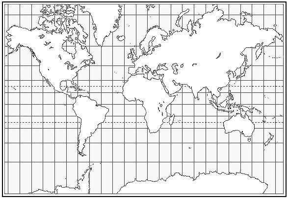 World Map for use on the web.