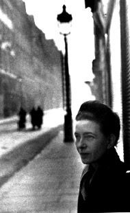 Simone de Beauvoir image.  Source:  http://www.bvx.ca/RobeNoire/Beauvoir/Beauvoir.html