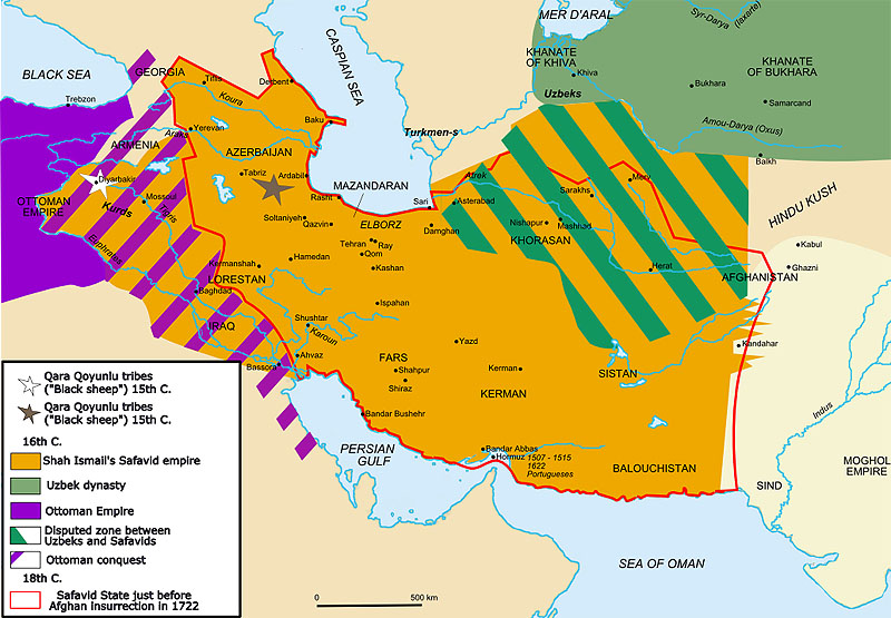safavid empire at its height