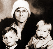Family photograph of Andy with his mother and brother (1931):  http://www.warholstars.org/chron/192862.html