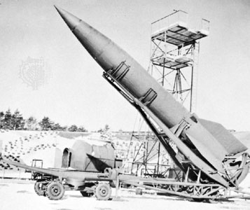 German V-2 rocket; Britannica.com