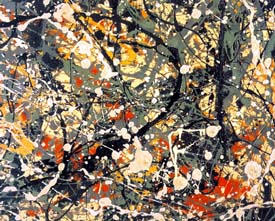 Number 8, (1949); Oil, enamel and aluminum paint on canvas; Neuberger 
Museum, State University of New York; sunsite.unc.edu/wm/paint/auth/pollock/