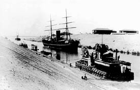 Old Photo of the Suez Canal