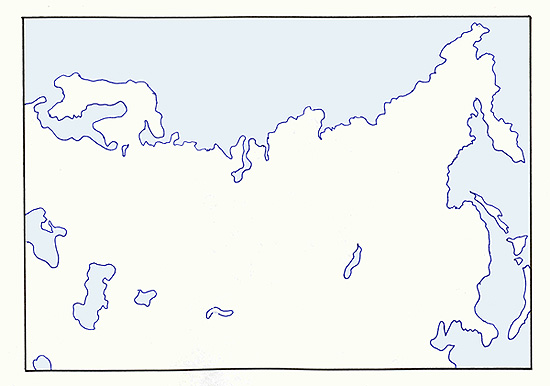 Russia Outline Map