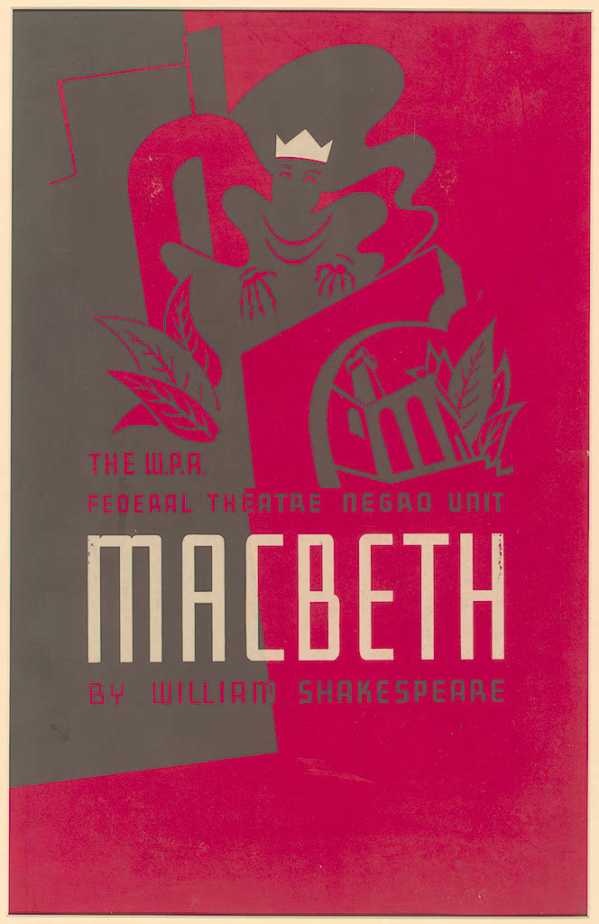 Poster for "Macbeth" -- the "Voodoo" version